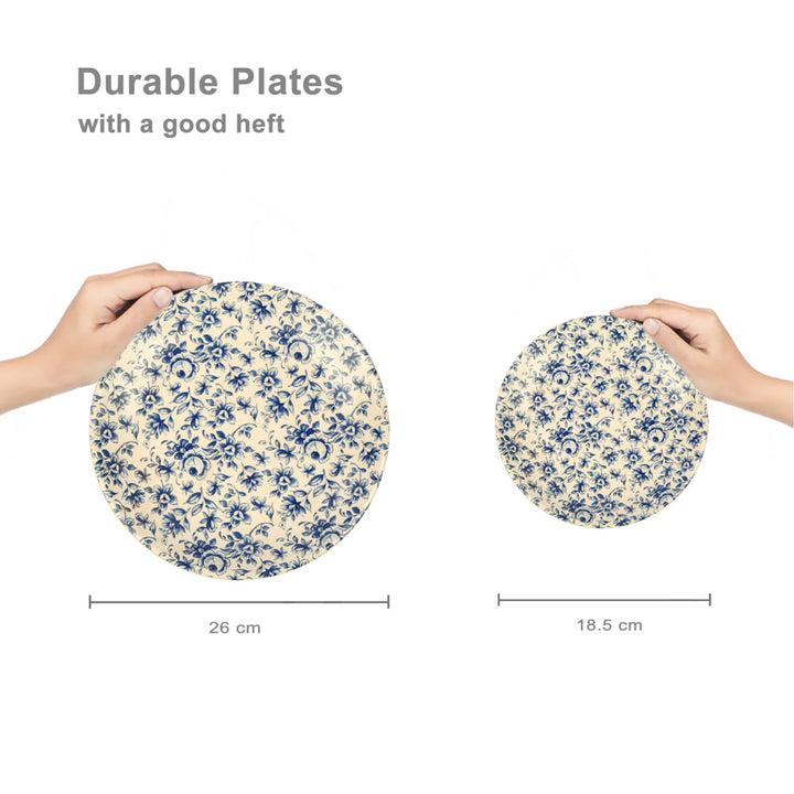 Neelambar Floral Ceramic Dinner Set of 28 pcs