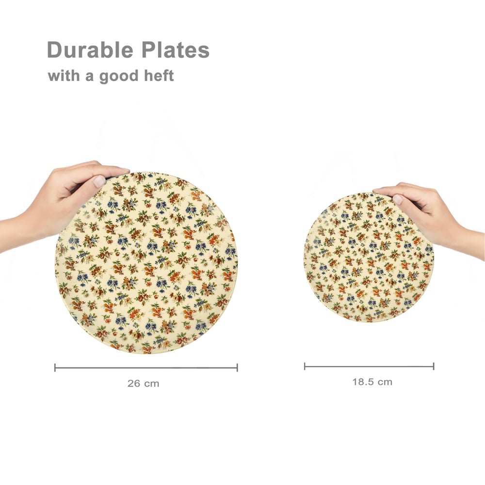 Eden's Bloom Floral Ceramic Dinner Plate