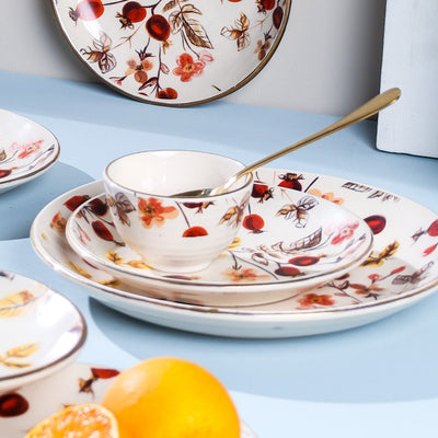 Anaara Floral Printed Dinner Set of 36 pcs