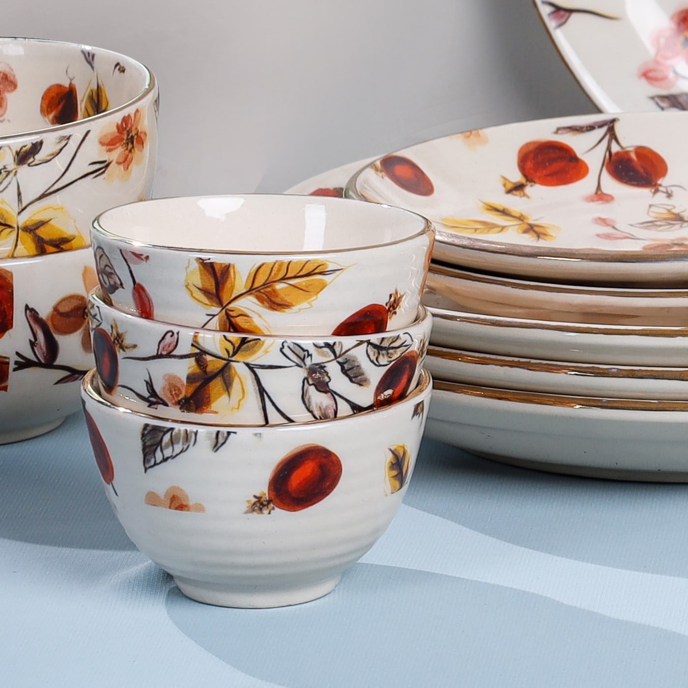 Anaara Floral Printed Dinner Set of 36 pcs