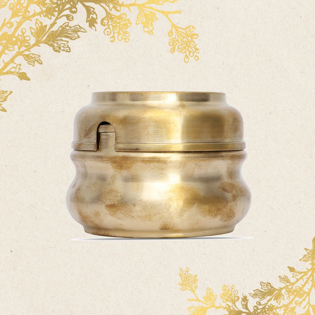 Kansa Premium Bronze Ghee Box