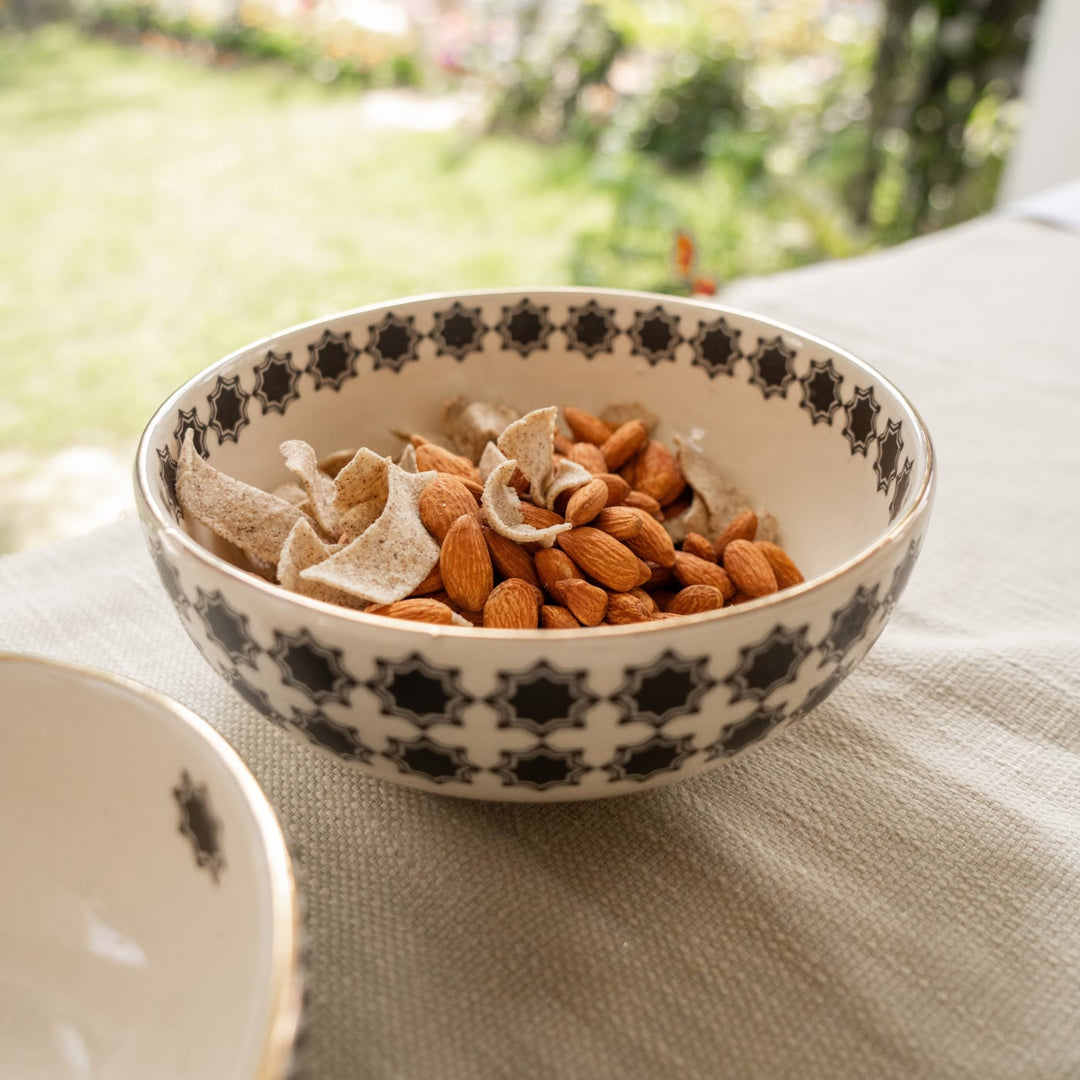Shatranj Maharaja Printed Big Serving Bowl