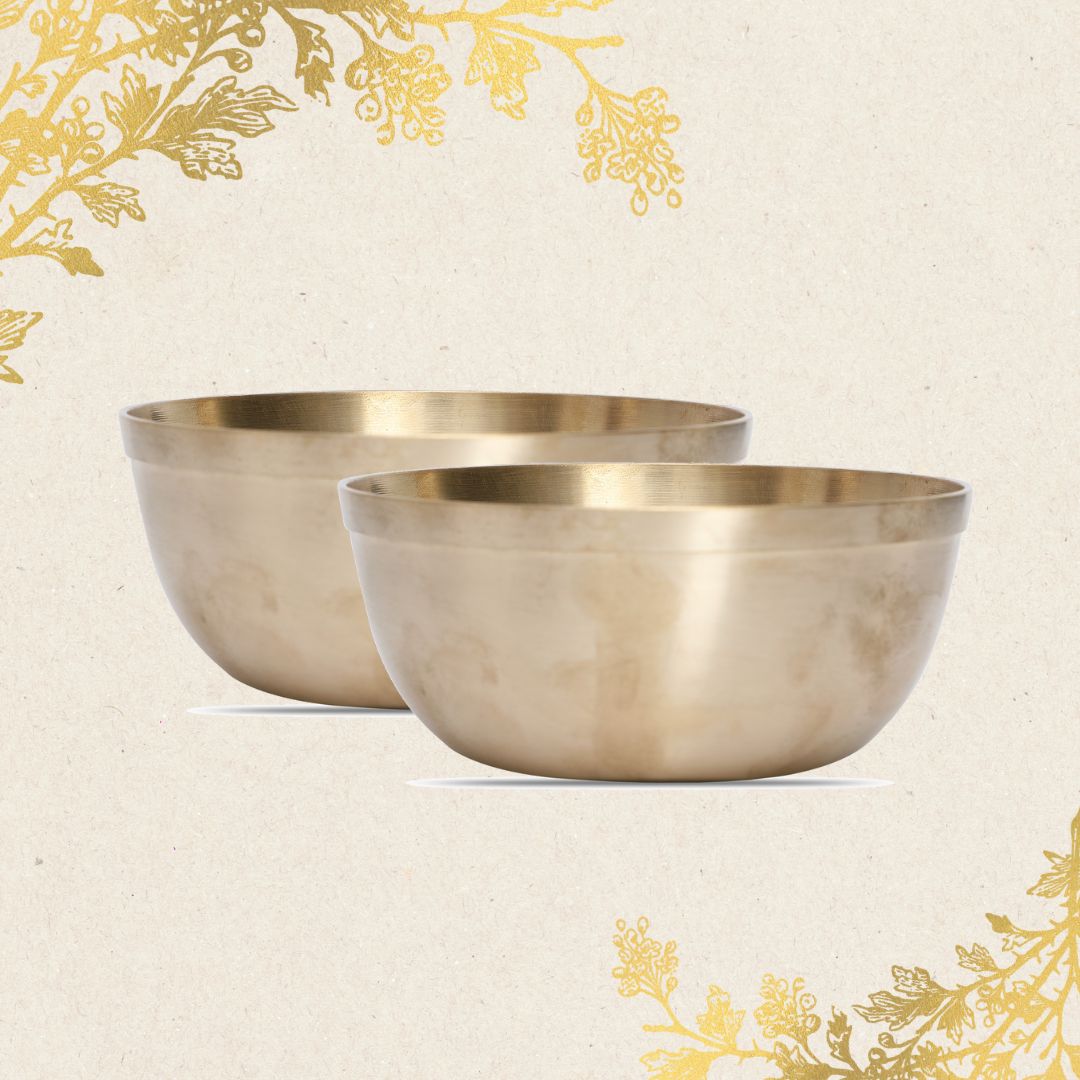 Kansa Premium Bronze Serving Bowls