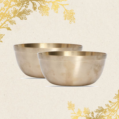 Kansa Premium Bronze Serving Bowls