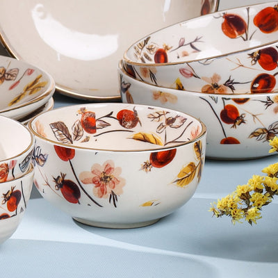Anaara Floral Printed Dinner Set of 36 pcs