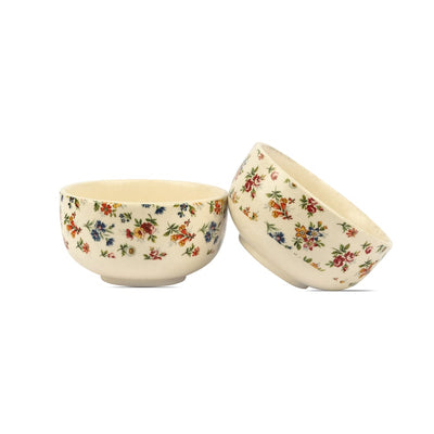 Eden's Bloom Floral Ceramic Soup Bowl