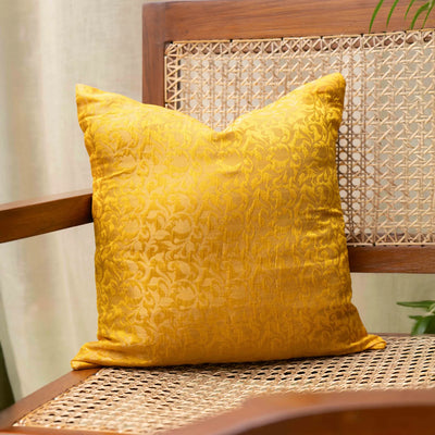 Surya Floral Silk Brocade Aashiyana Cushion Cover