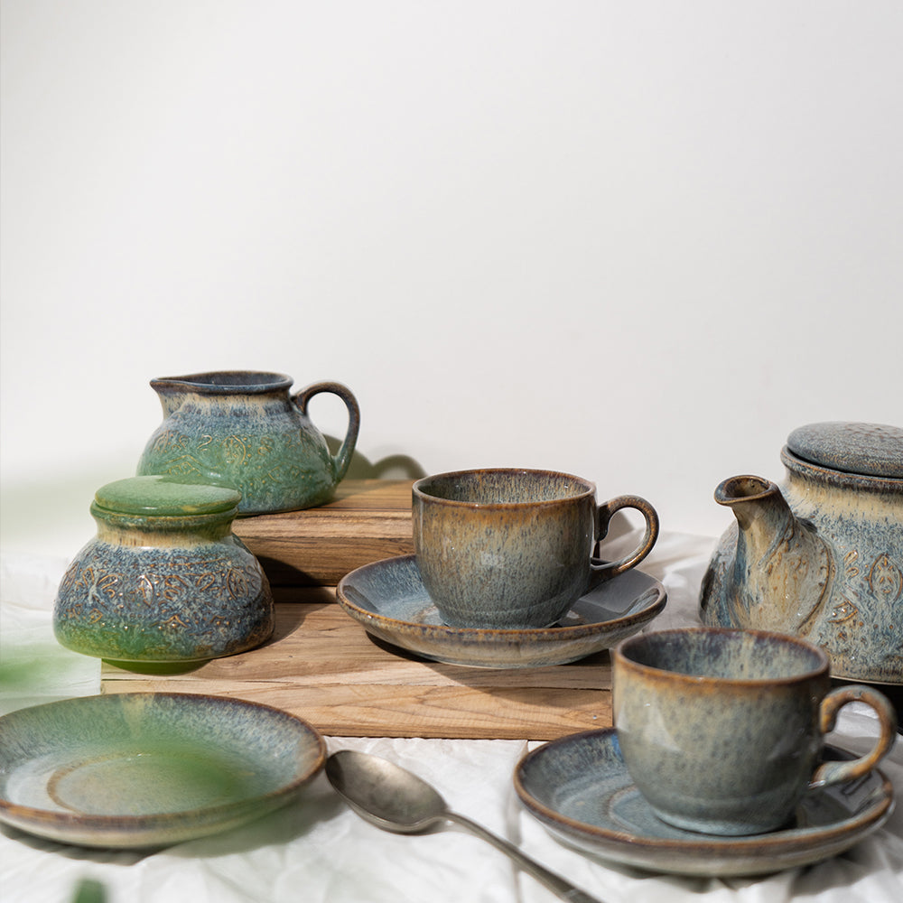 Oshin Exclusive Ceramic Tea Set of 11