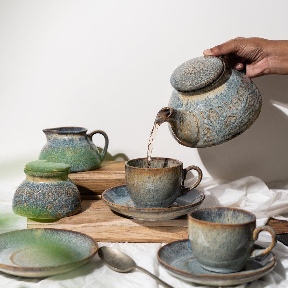 Oshin Exclusive Ceramic Tea Set of 3