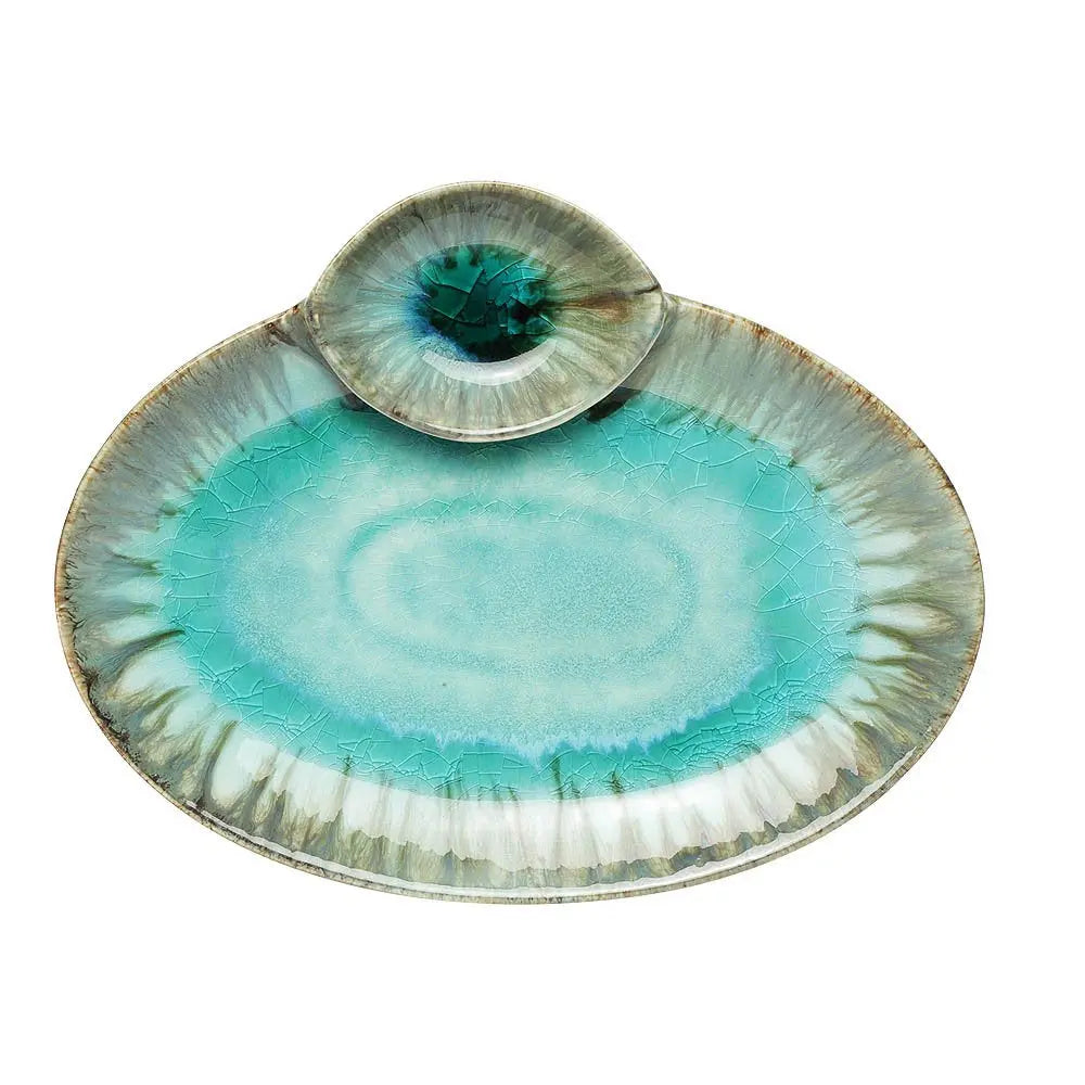 Aakash Ceramic Chip and Dip Platter Amalfiee_Ceramics