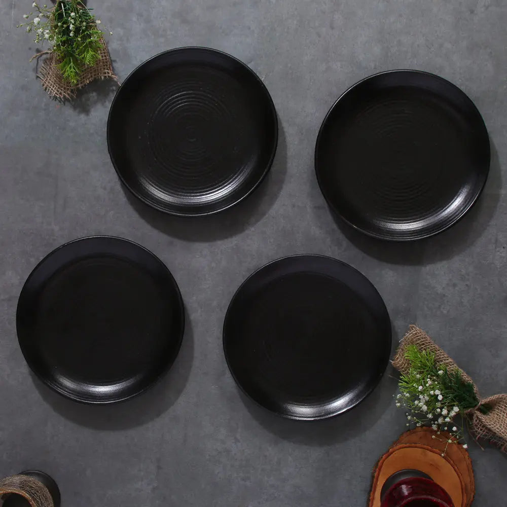 Aamaya Ceramic Quarter Dinner Plate set of 2 Amalfiee_Ceramics
