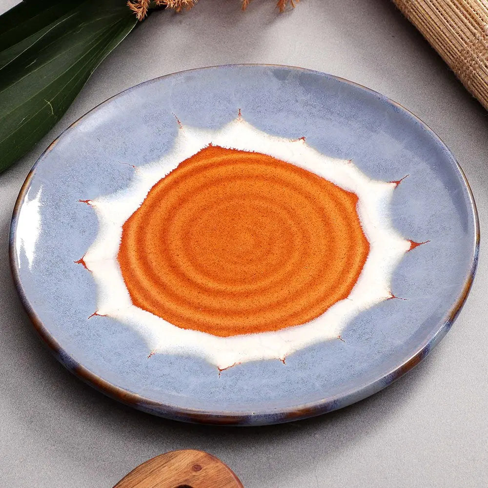 Alankar Ceramic Quarter Dinner Plate Amalfiee_Ceramics