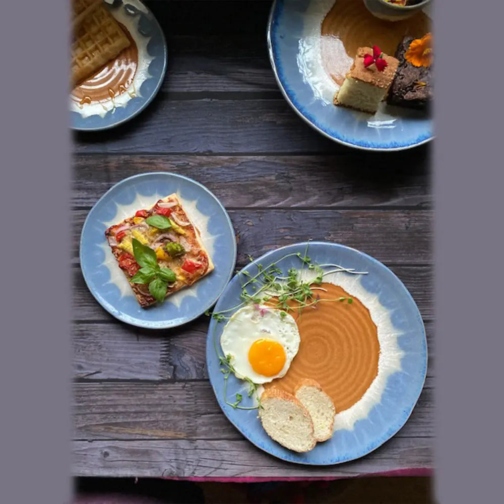 Alankar Ceramic Quarter Dinner Plate Amalfiee_Ceramics