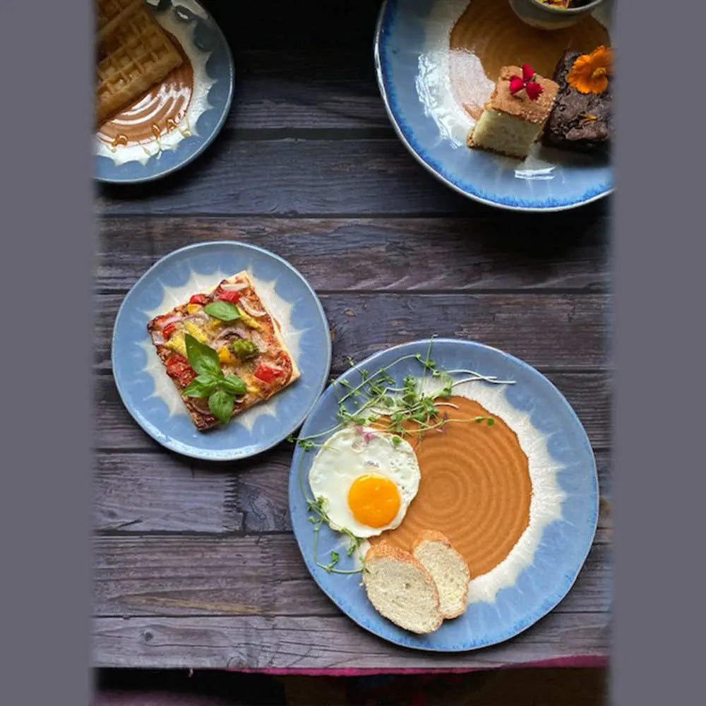Alankar Luncheon Ceramic Dinner Plates Amalfiee_Ceramics