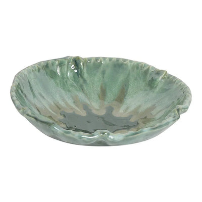 Amalfiee 10" Handmade Large Komal Green Ceramic Serving Bowl Amalfiee_Ceramics