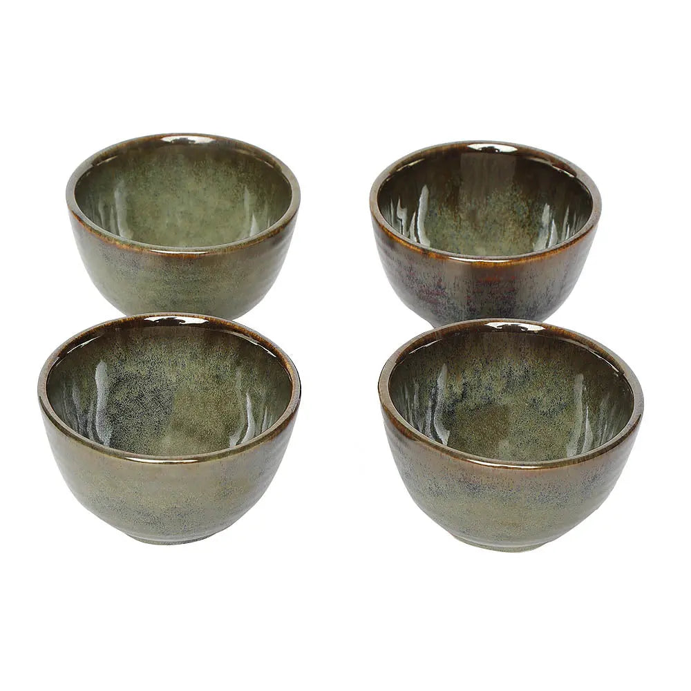 Amalfiee 3.5" Handmade Navhara Round Pickle Ceramic Bowl Set of 4 Amalfiee_Ceramics
