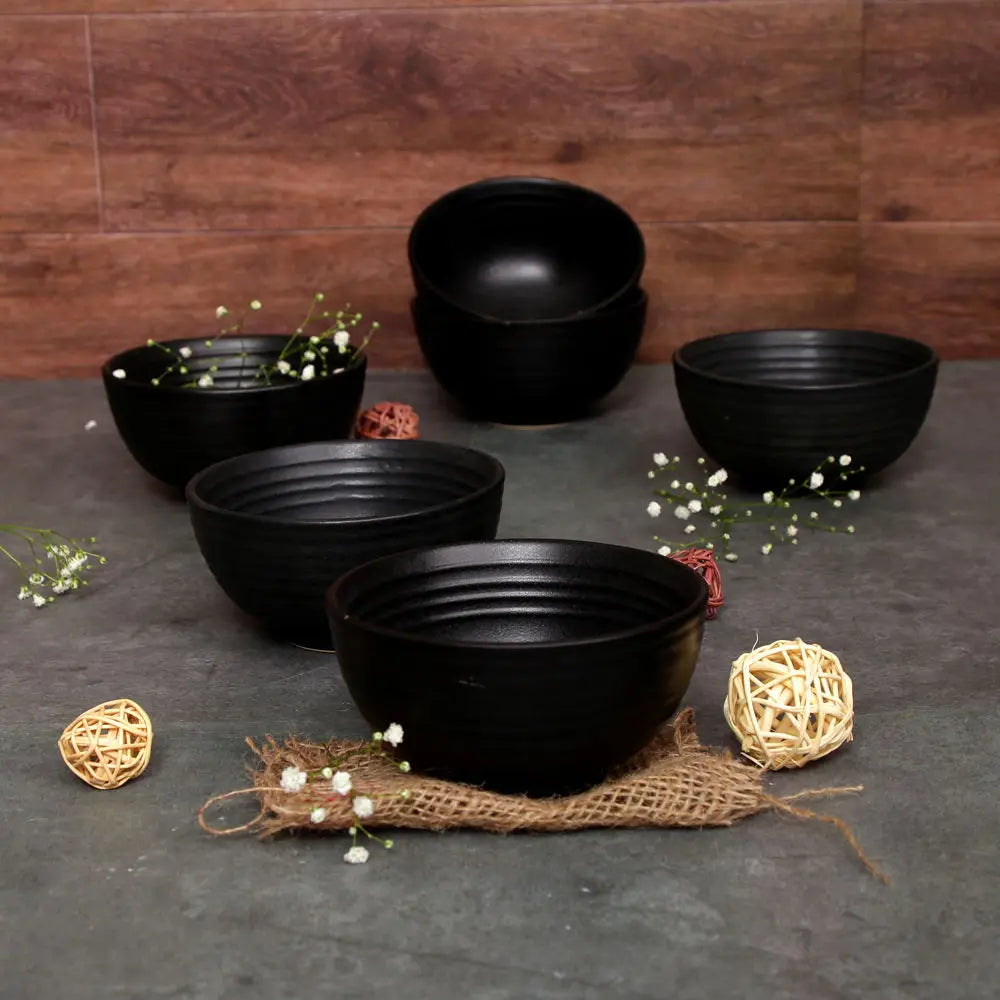 Amalfiee Aamaya Small Handmade  Ceramic Portion Bowl Set of 6 Amalfiee_Ceramics