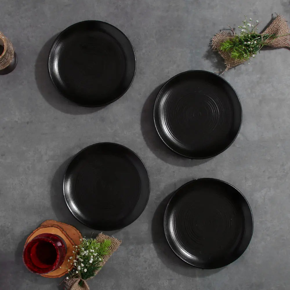 Amalfiee Aamaya Small Handmade Ceramic Quarter Plate set of 4 Amalfiee_Ceramics