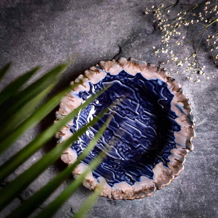 Amalfiee Exclusive Gulchandani Textured Pasta Platter Set of 6 Amalfiee_Ceramics