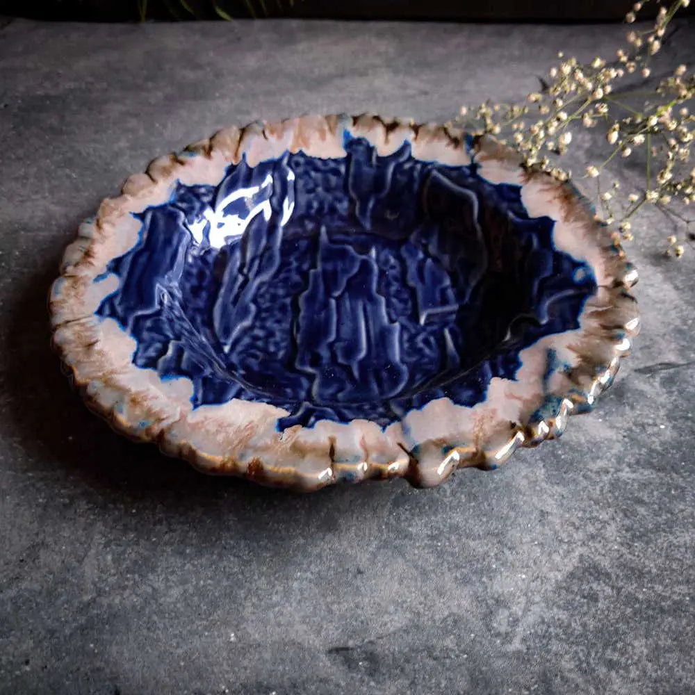 Amalfiee Exclusive Gulchandani Textured Pasta Platter Set of 6 Amalfiee_Ceramics
