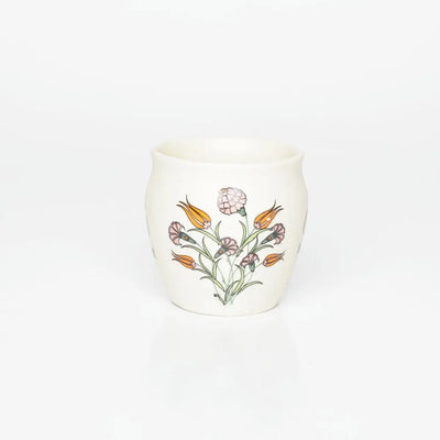 Amalfiee Handmade 300ml Orange Tulip Ceramic Tea Kulhad Set of 2 Amalfiee_Ceramics
