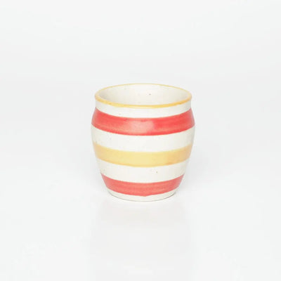 Amalfiee Handmade 300ml Stripes Print Ceramic Tea Kulhad Set of 6 Amalfiee_Ceramics