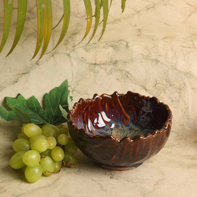 Amalfiee Handmade 5" Vriksh Ceramic Soup Bowl Amalfiee_Ceramics