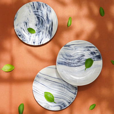 Amalfiee Handmade 7" Syaahee Ceramic Single Plate Set of 2 Amalfiee_Ceramics