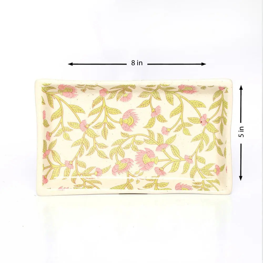 Amalfiee Handmade Kamal Ceramic Tea Kulhad and Snacks Serving Tray Set of 4 Amalfiee_Ceramics