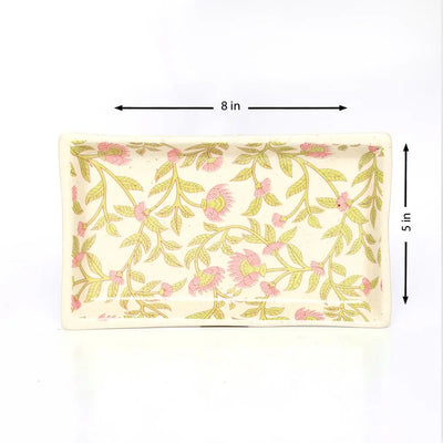 Amalfiee Handmade Kamal Ceramic Tea Kulhad and Snacks Serving Tray Set of 4 Amalfiee_Ceramics