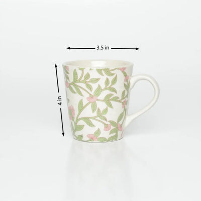 Amalfiee Handmade Kamal Print Ceramic Coffee Mug and Tray Set of 3 Amalfiee_Ceramics