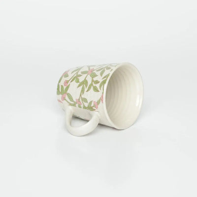 Amalfiee Handmade Kamal Print Ceramic Coffee Mug and Tray Set of 3 Amalfiee_Ceramics