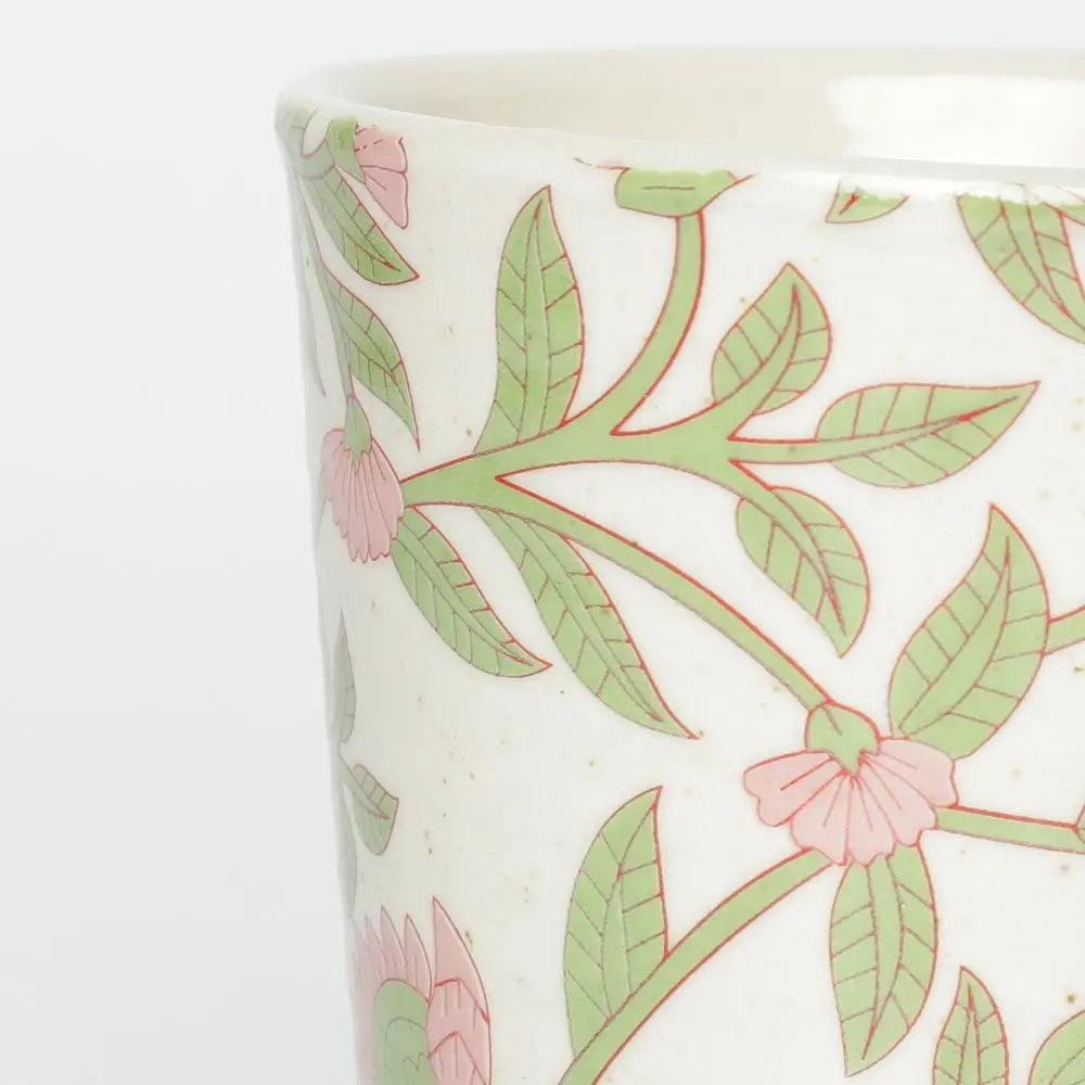Amalfiee Handmade Kamal Print Ceramic Coffee Mug and Tray Set of 3 Amalfiee_Ceramics