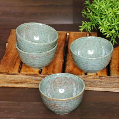 Amalfiee Handmade Komal 4" Ceramic Portion Bowl Set of 4 Amalfiee_Ceramics