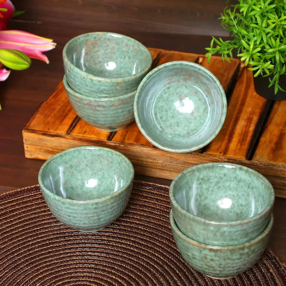 Amalfiee Handmade Komal 4" Ceramic Portion Bowl Set of 6 Amalfiee_Ceramics