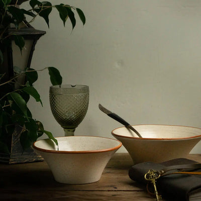 Amalfiee Handmade Shwet 6" Ceramic Conical Bowl Amalfiee_Ceramics