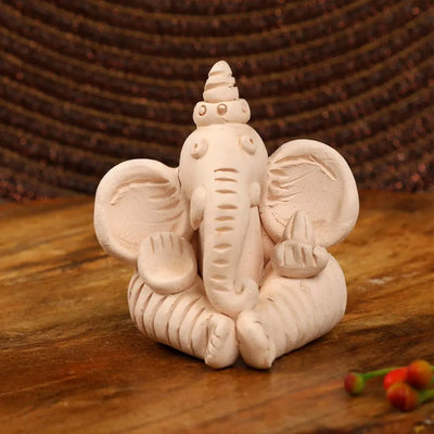 Amalfiee Handmade Terracotta Ganpati Sculpture Amalfiee_Ceramics