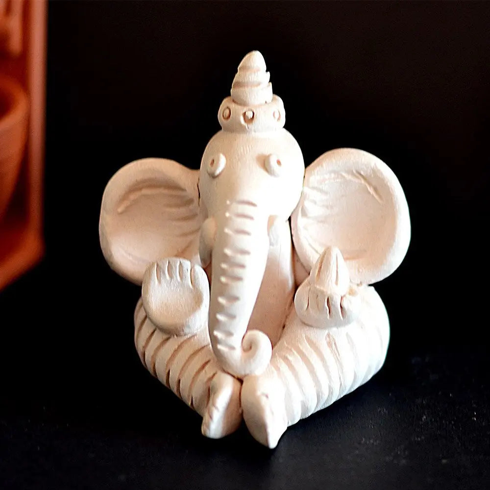 Amalfiee Handmade Terracotta Ganpati Sculpture Amalfiee_Ceramics