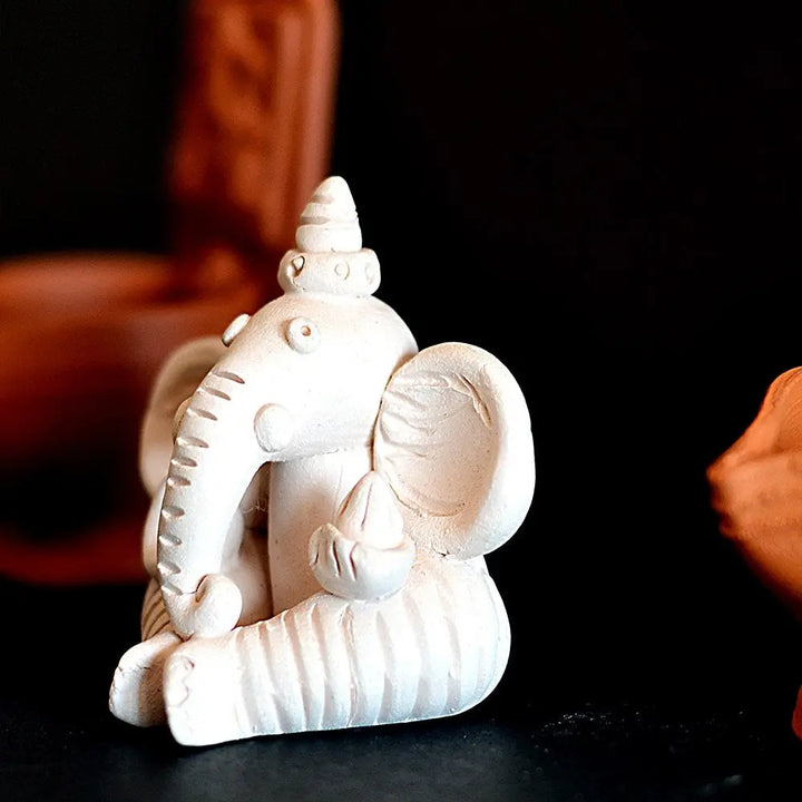 Amalfiee Handmade Terracotta Ganpati Sculpture Amalfiee_Ceramics