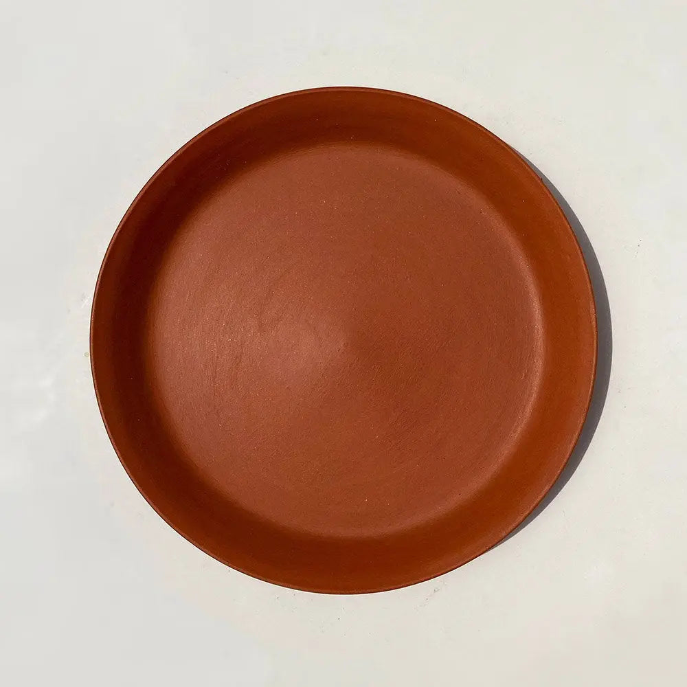 Amalfiee Handmade Terracotta Medium Salad Quarter Dinner Plate set of 2 Amalfiee_Ceramics