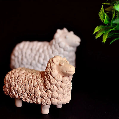 Amalfiee Handmade Terracotta Sheep Sculpture Amalfiee_Ceramics