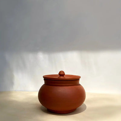 Amalfiee Handmade Terracotta Small Water Dekchi with Lid Amalfiee_Ceramics