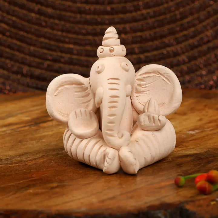Amalfiee Handmade Terracotta Small and Medium Ganesh Sculpture Set of 3 Amalfiee_Ceramics