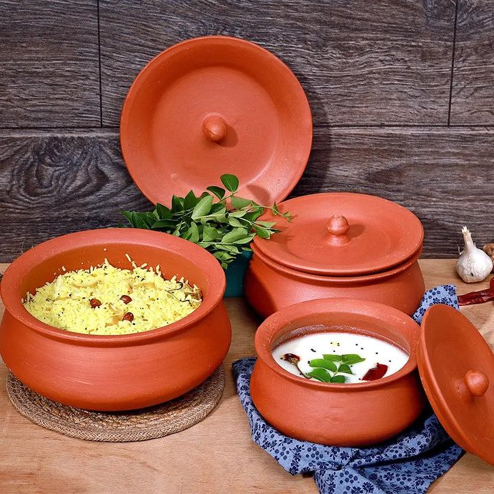 Amalfiee Terracotta Set of Curd Handi Amalfiee_Ceramics