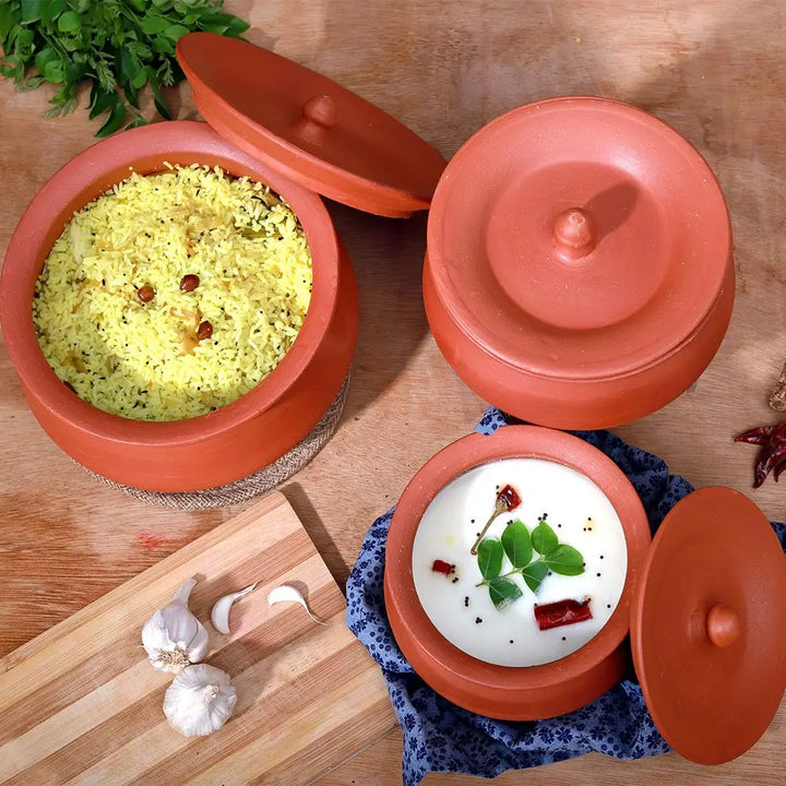 Amalfiee Terracotta Set of Curd Handi Amalfiee_Ceramics