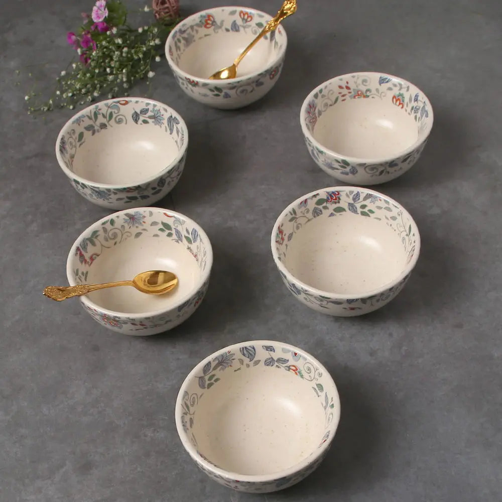 Amalfiee handmade 4 Neelkamal Ceramic Soup Bowl Set of 6 Amalfiee_Ceramics
