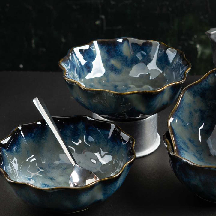 Ananya Premium Medium Ceramic Serving Bowl Amalfiee Ceramics