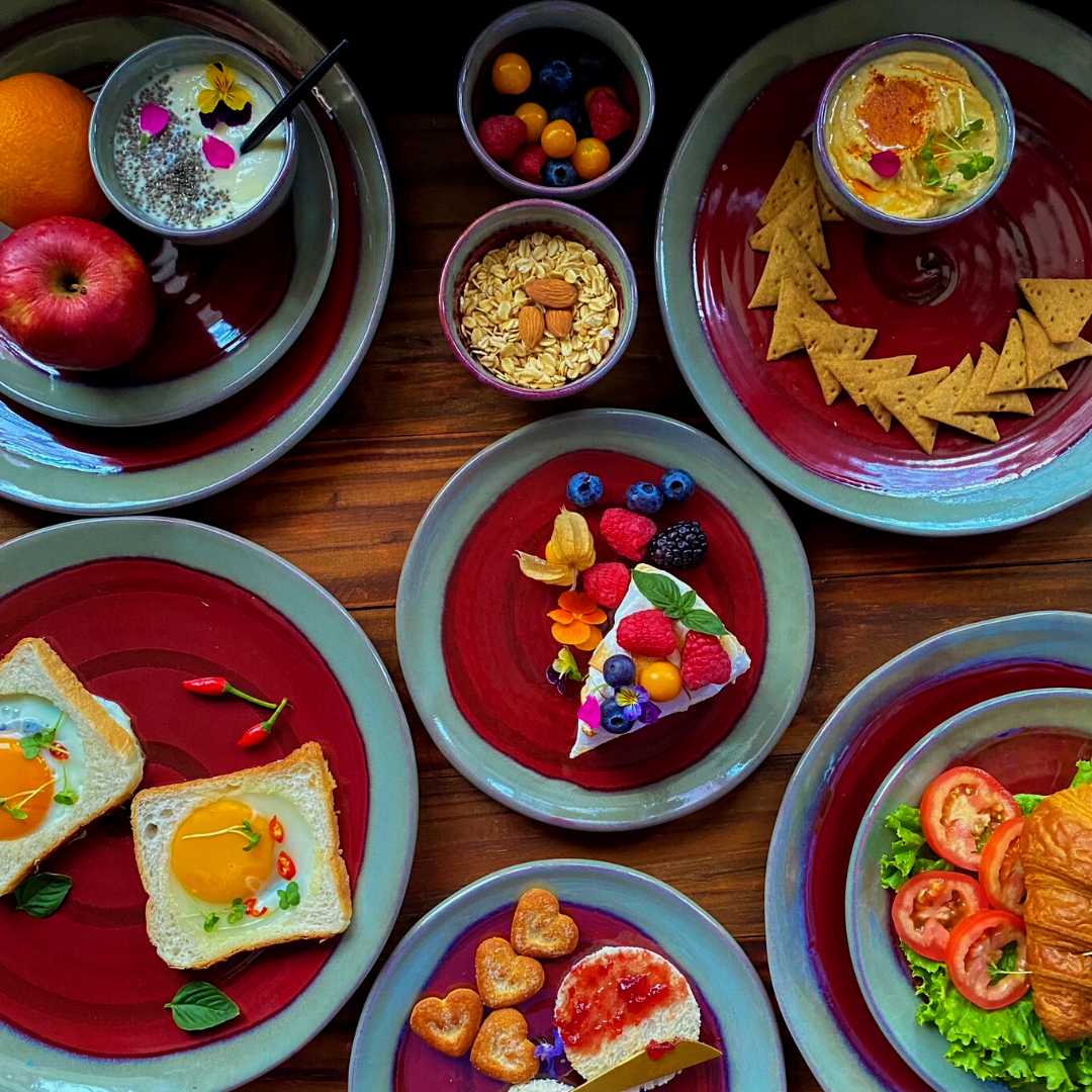 Banafsha Ceramic Dinner and Salad Plate Set of 12 Pcs Amalfiee_Ceramics