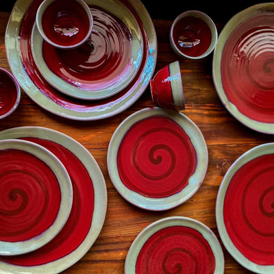 Banafsha Ceramic Quarter Dinner Plate Amalfiee_Ceramics