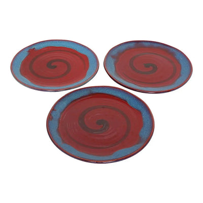 Banafsha Ceramic Quarter Dinner Plate Set of 3 Amalfiee_Ceramics